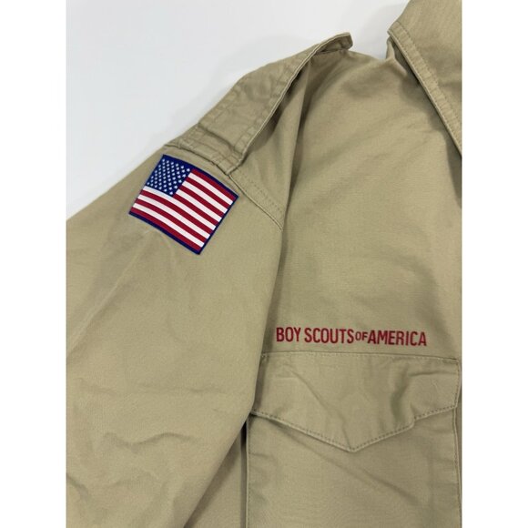 Boy Scouts Of America Mens Adult Size Large Official Uniform Shirt Extra Patches - Picture 5 of 16